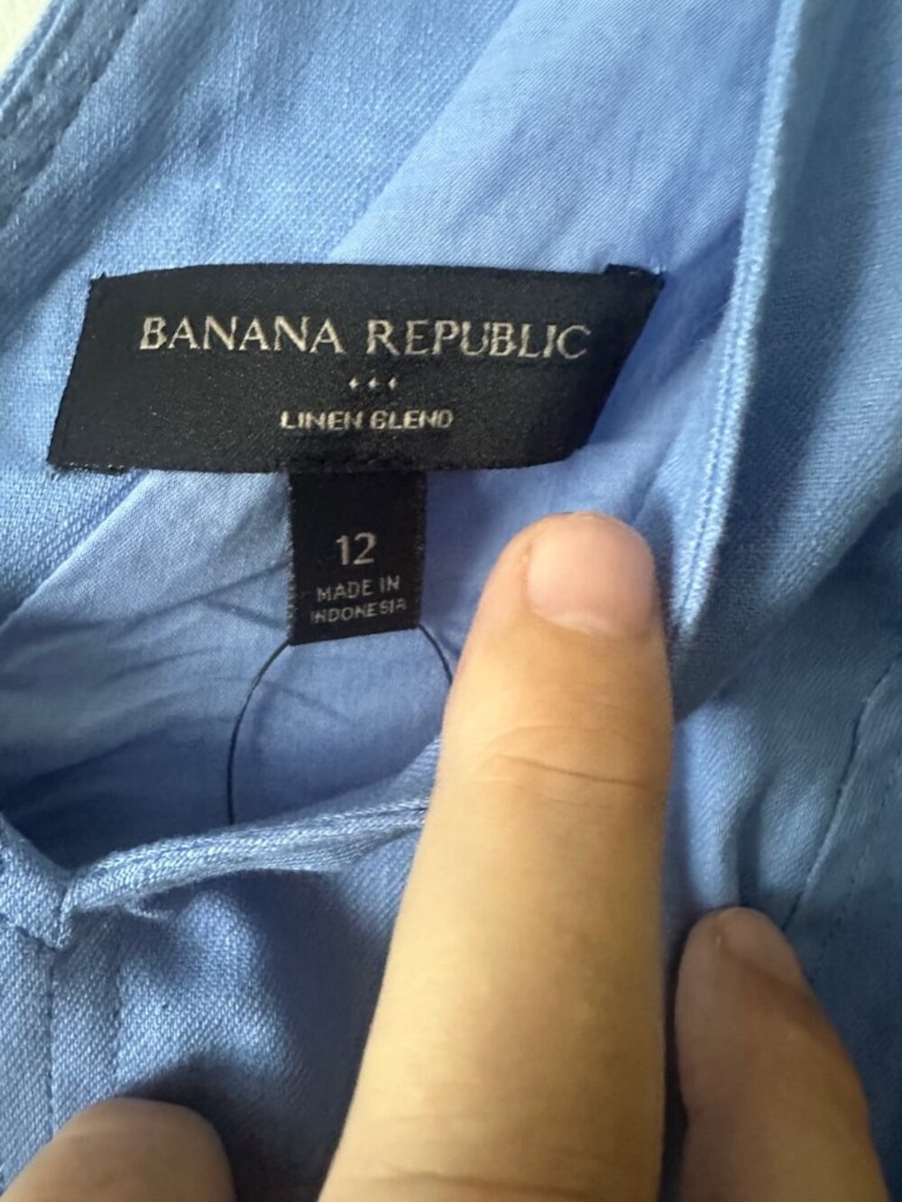 Banana Republic blue maxi sleeveless dress - Picture 3 of 5